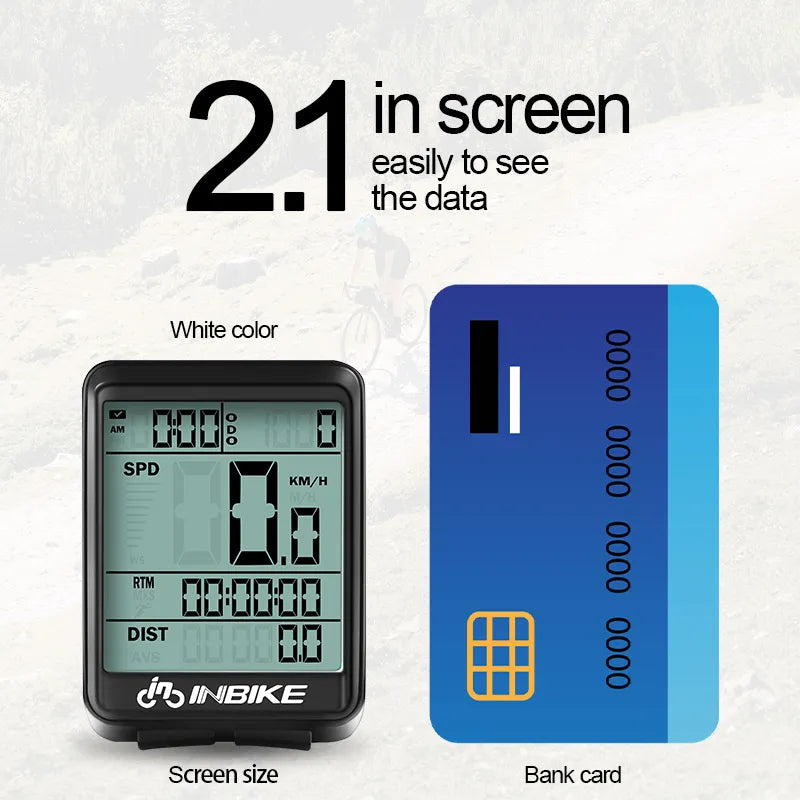 Ordinateur de vélo - Vitesse, Compteur, Chronomètre, Horloge...