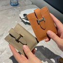 Porte-Carte en Cuir PU élégant à boucle