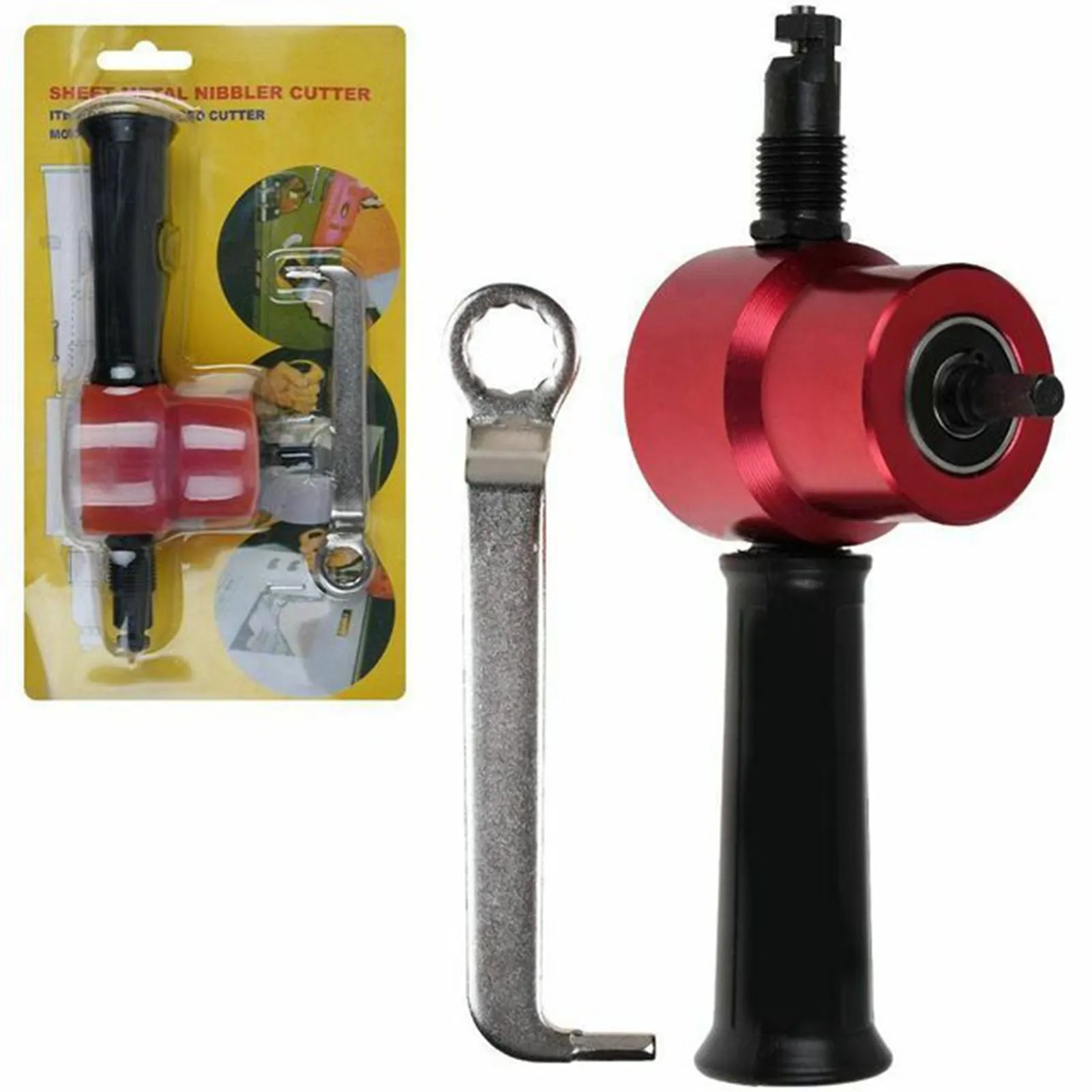 Grignoteuse de métal à double lame - embout pour perceuse