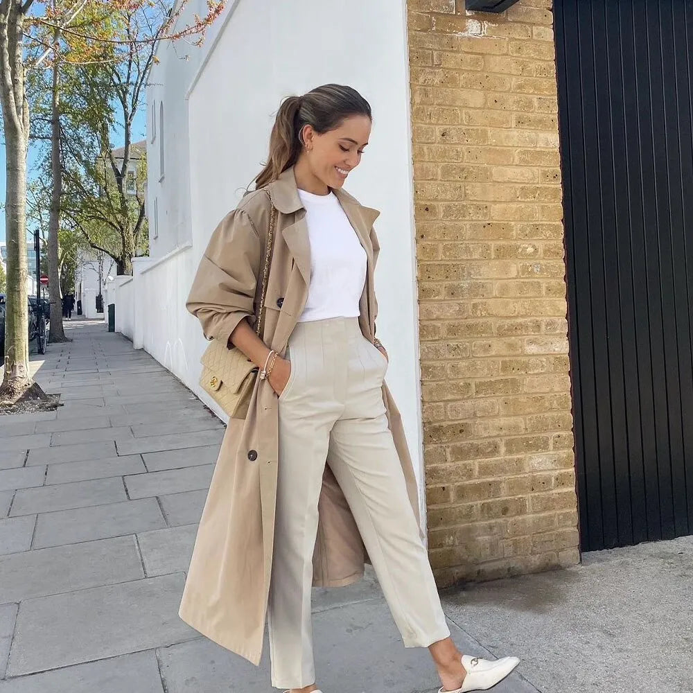 Pantalon élégant de Taille Haute pour femme