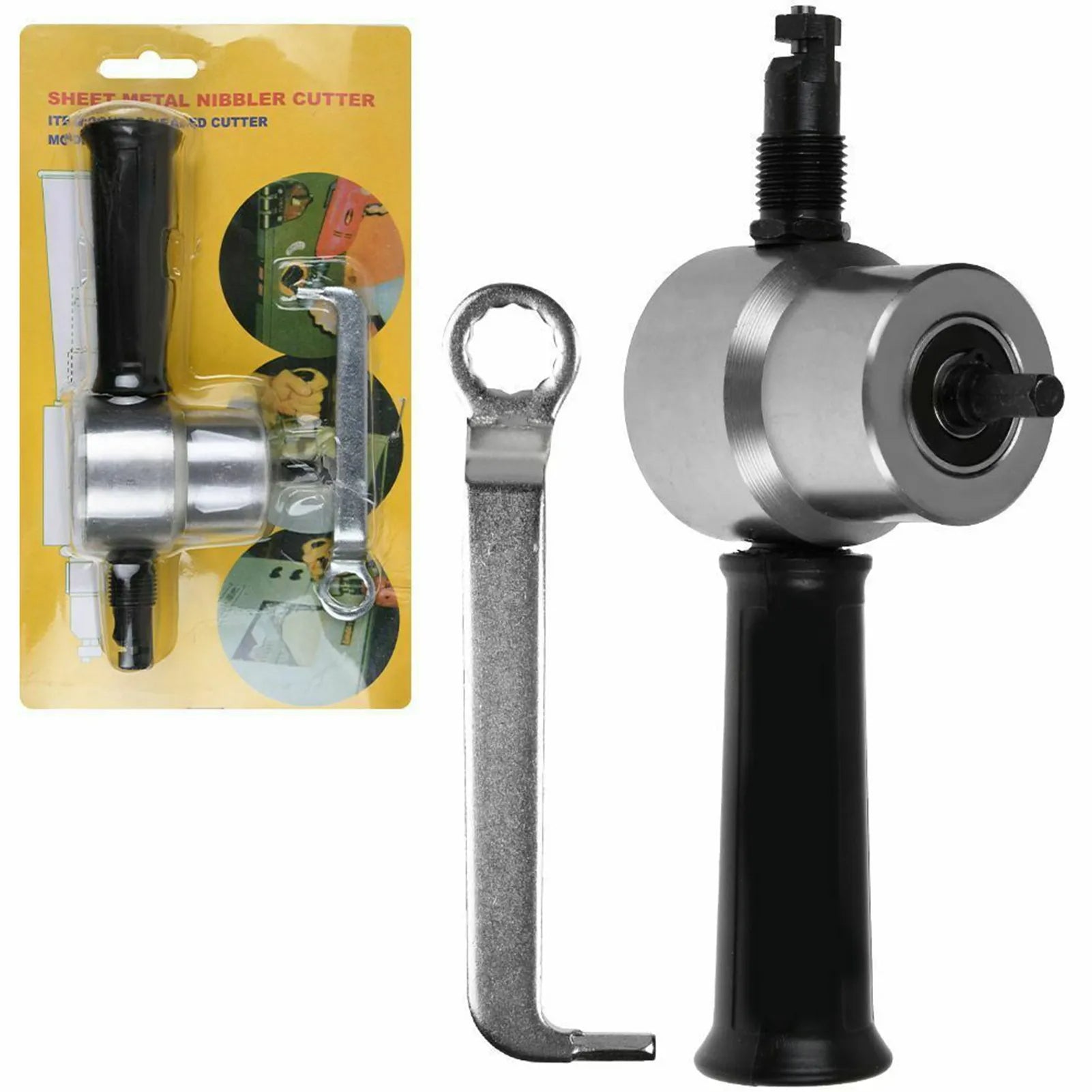 Grignoteuse de métal à double lame - embout pour perceuse