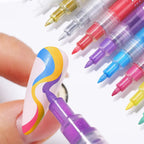 Stylo marqueurs Nails Art pour manucure - 12 couleurs