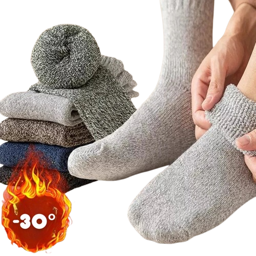 5 Paires de Chaussettes en laine mérinos Chaudes et confortables