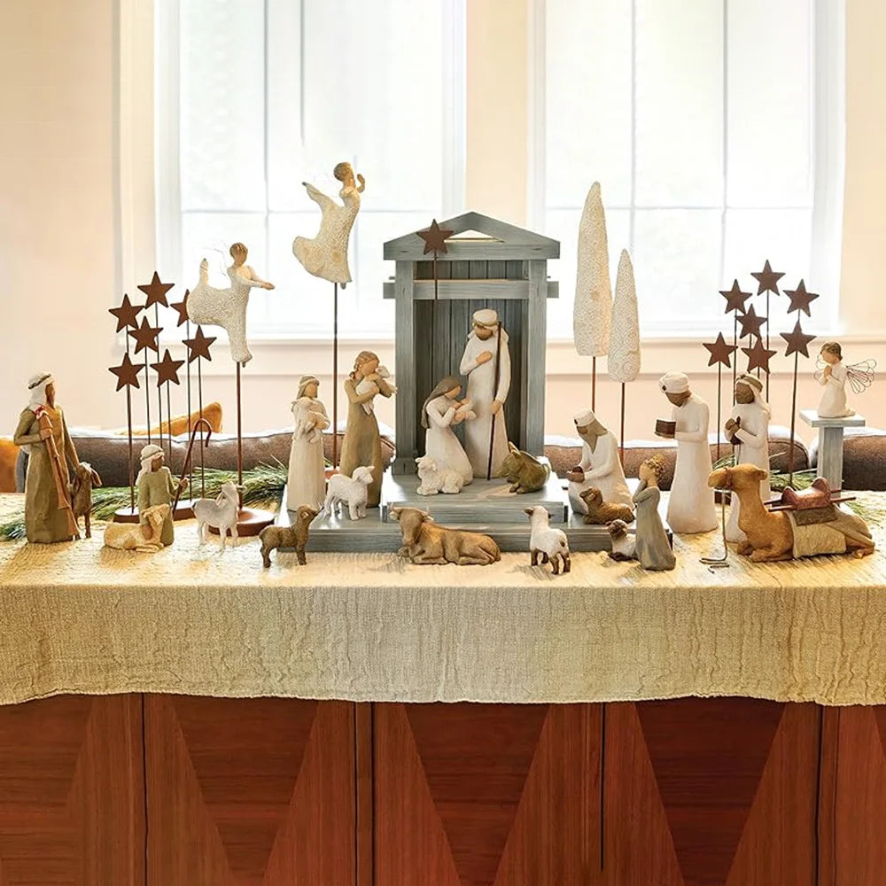 Figurines de Crèche de Noël en résine de haute qualité