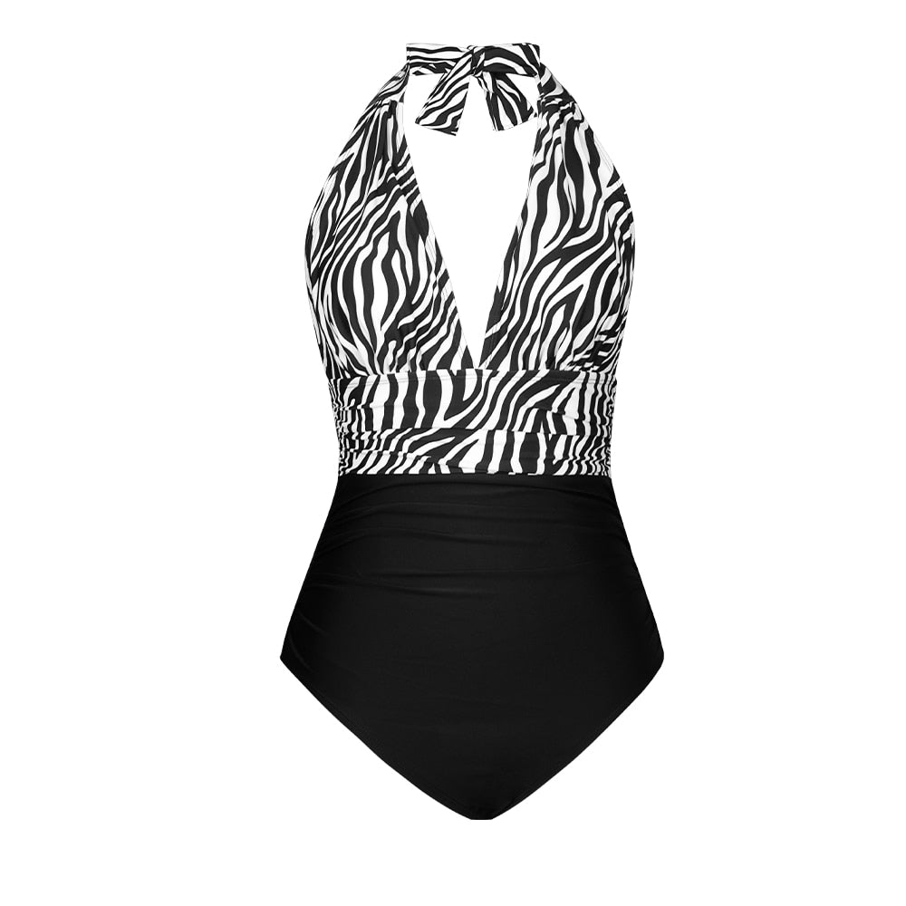 Maillot de bain 1PC décolleté plongeant - Collection été 2023