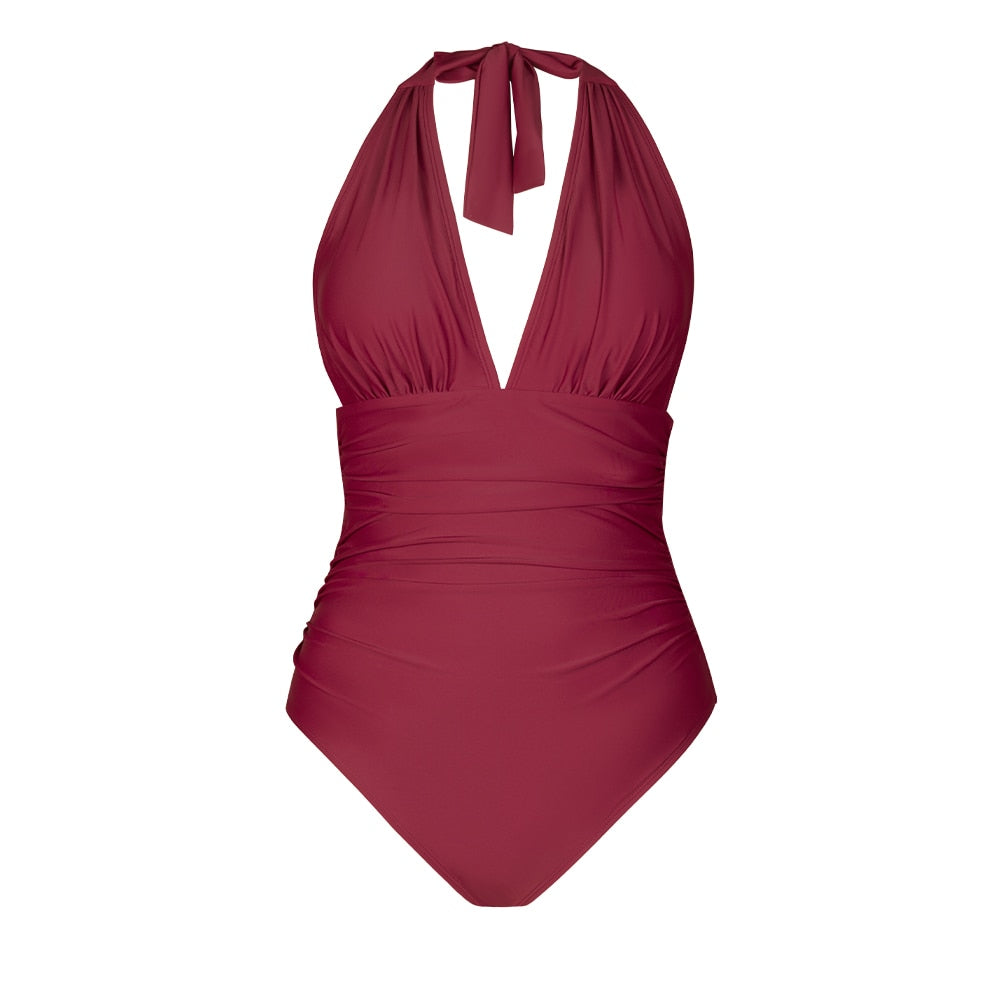 Maillot de bain 1PC décolleté plongeant - Collection été 2023