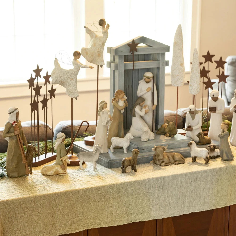 Figurines de Crèche de Noël en résine de haute qualité