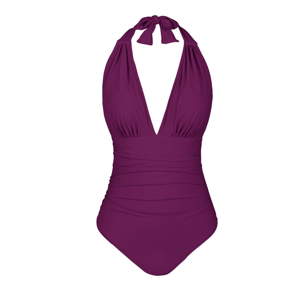 Maillot de bain 1PC décolleté plongeant - Collection été 2023