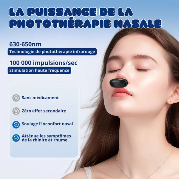 Appareil de Thérapie Infrarouge Nasale - Rhume, Rhinite...