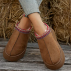 Bottines Slipper - intérieur fourrure et facile à enfiler