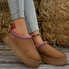 Bottines Slipper - intérieur fourrure et facile à enfiler