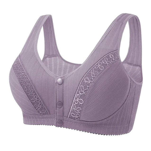 Soutien-gorge en Coton - Fermeture pression avant