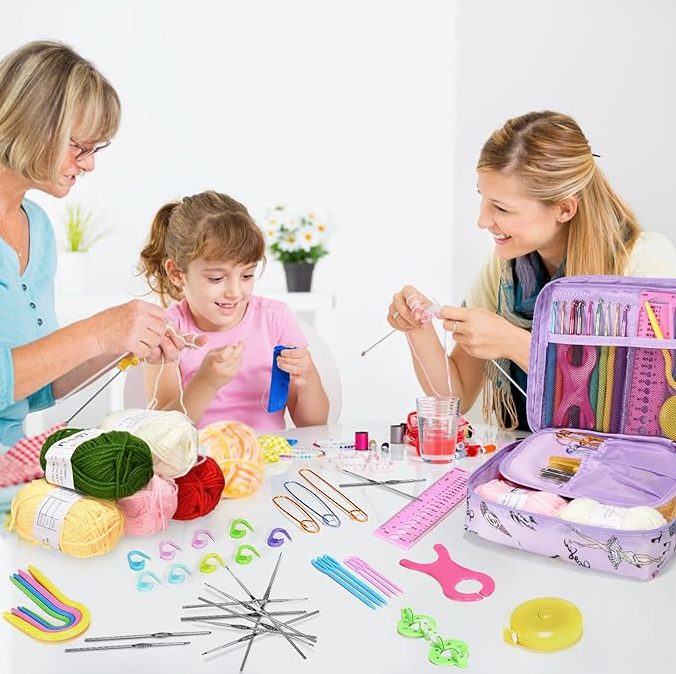Trousse Kit de Crochet pour débutant - 53PCS