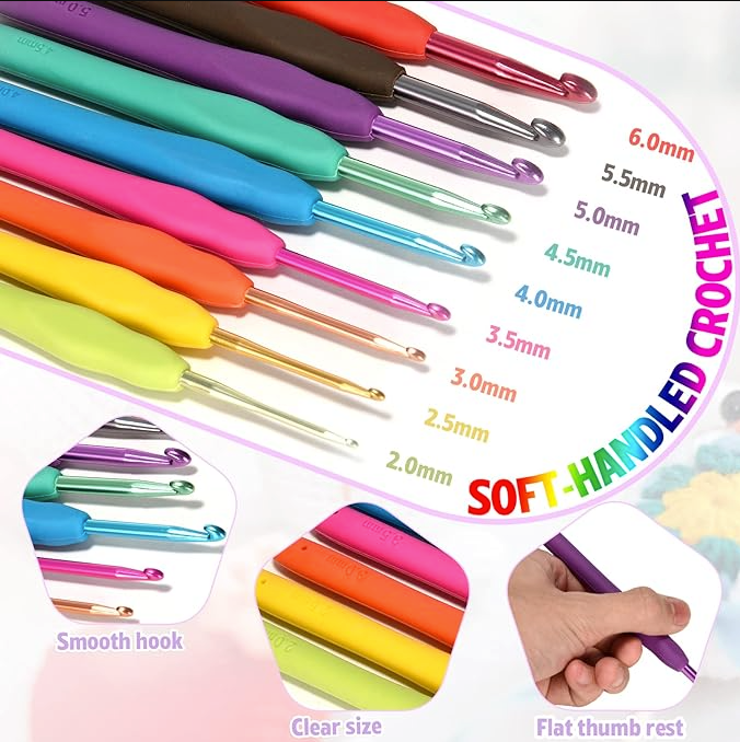 Trousse Kit de Crochet pour débutant - 53PCS
