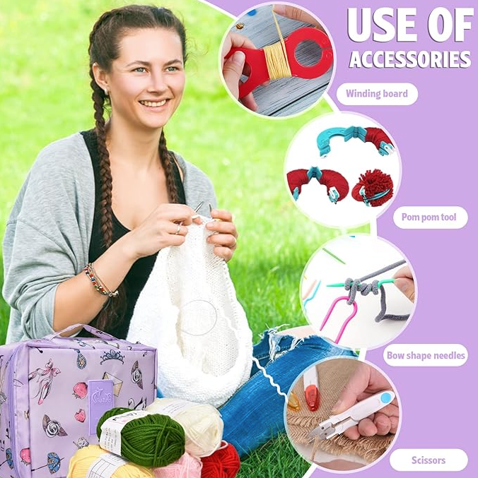 Trousse Kit de Crochet pour débutant - 53PCS