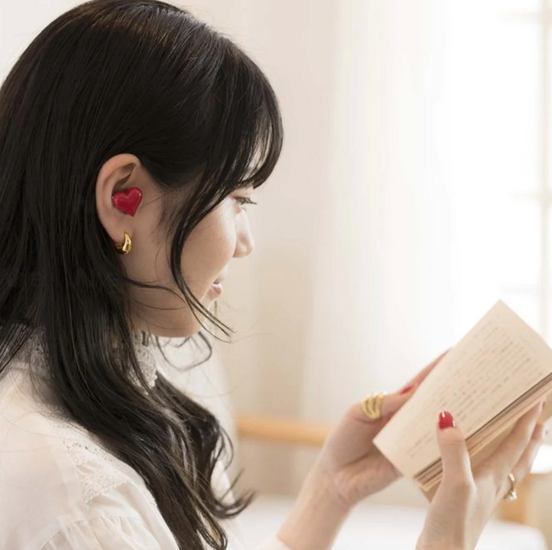 LOVE AUDIO - Écouteurs sans fil Bluetooth en forme de cœur
