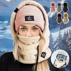 Cagoule de ski coupe-vent en polaire Sherpa