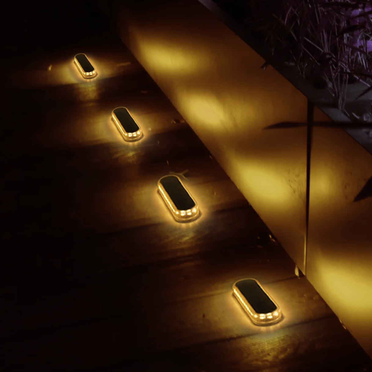 4x Spots d'extérieurs solaires et étanches multifontionctionnels