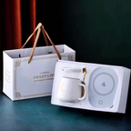 Ensemble Mug + Chauffe Tasse USB - Idée Cadeau