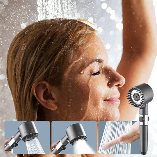 Pommeau de douche haute pression multifonctionnel + 3 filtres OFFERTS