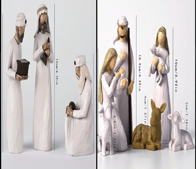 Figurines de Crèche de Noël en résine de haute qualité