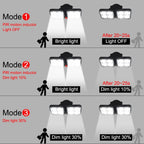 Applique LED solaire double éclairage puissant