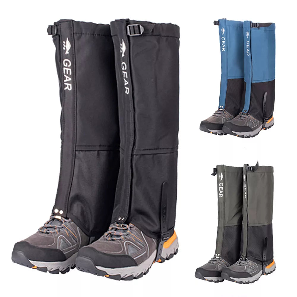 Paire de guêtres jambières imperméables pour activités en plein air