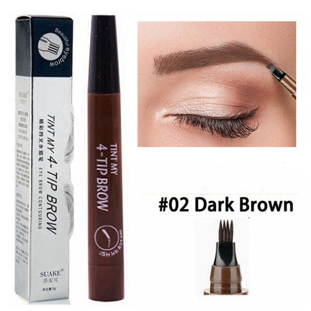 BROW PEN - Stylo feutre à sourcils 4 pointes précises - 1 ACHETÉ = 1 OFFERT