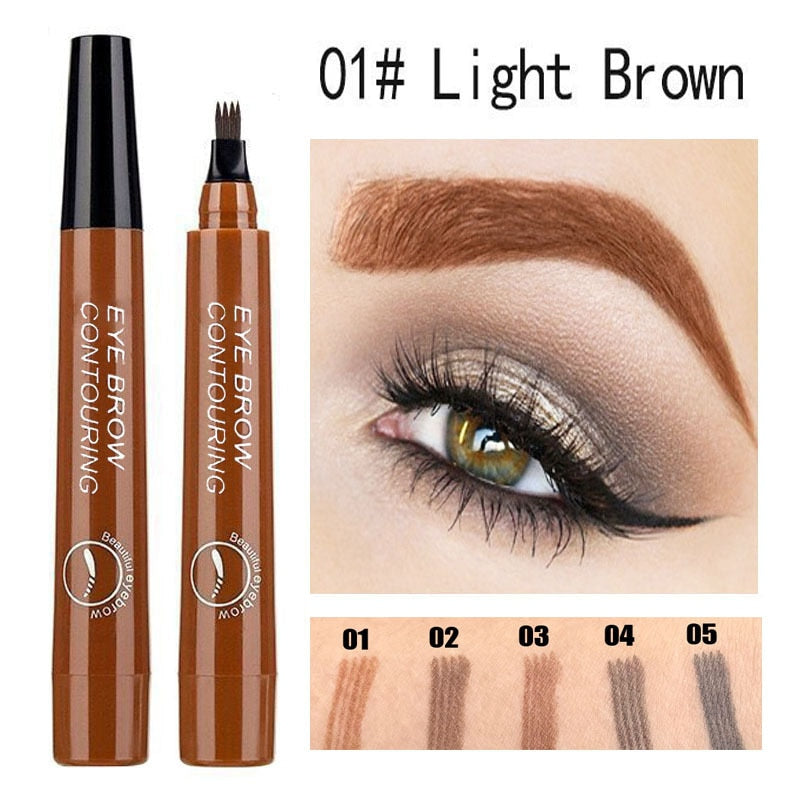 BROW PEN - Stylo feutre à sourcils 4 pointes précises - 1 ACHETÉ = 1 OFFERT