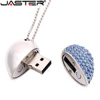 Collier Coeur USB Flash 2 en 1 - Jusqu'à 128GB