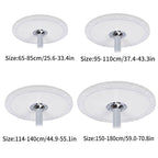 Nappe de Table Ronde Transparente et Elastique