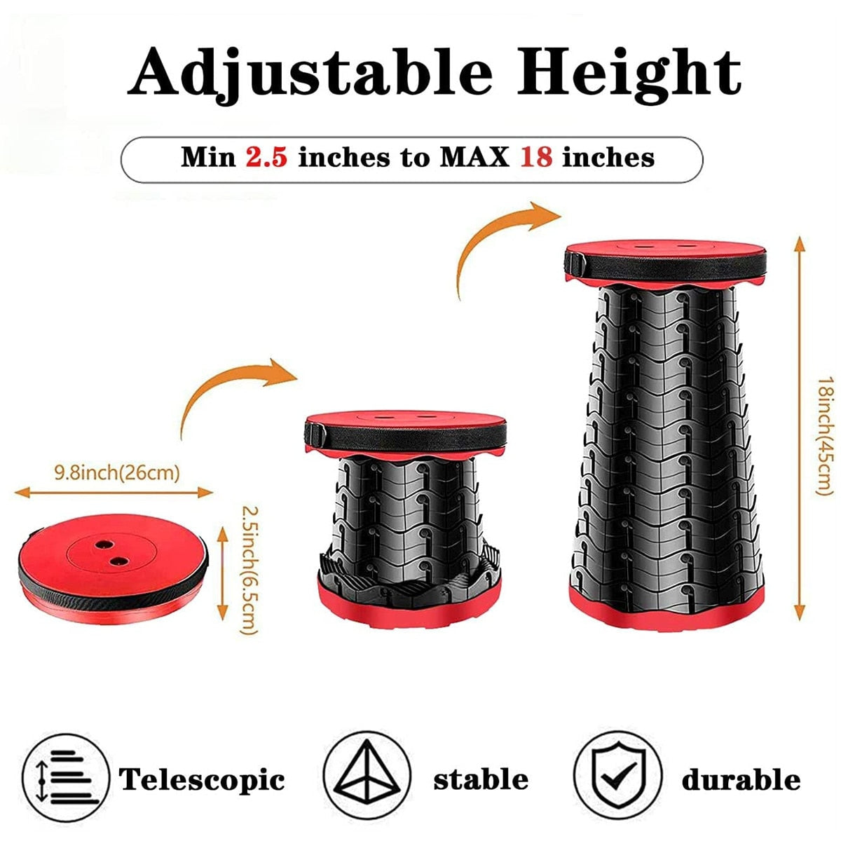 Tabouret télescopique