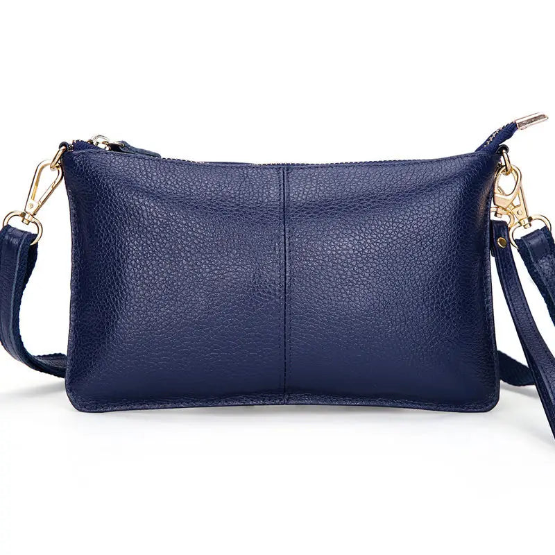 Mini Pochette bandoulière vintage en cuir véritable