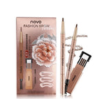 Coffret à Sourcils - Crayon waterproof, 3 recharges & 3 pochoirs