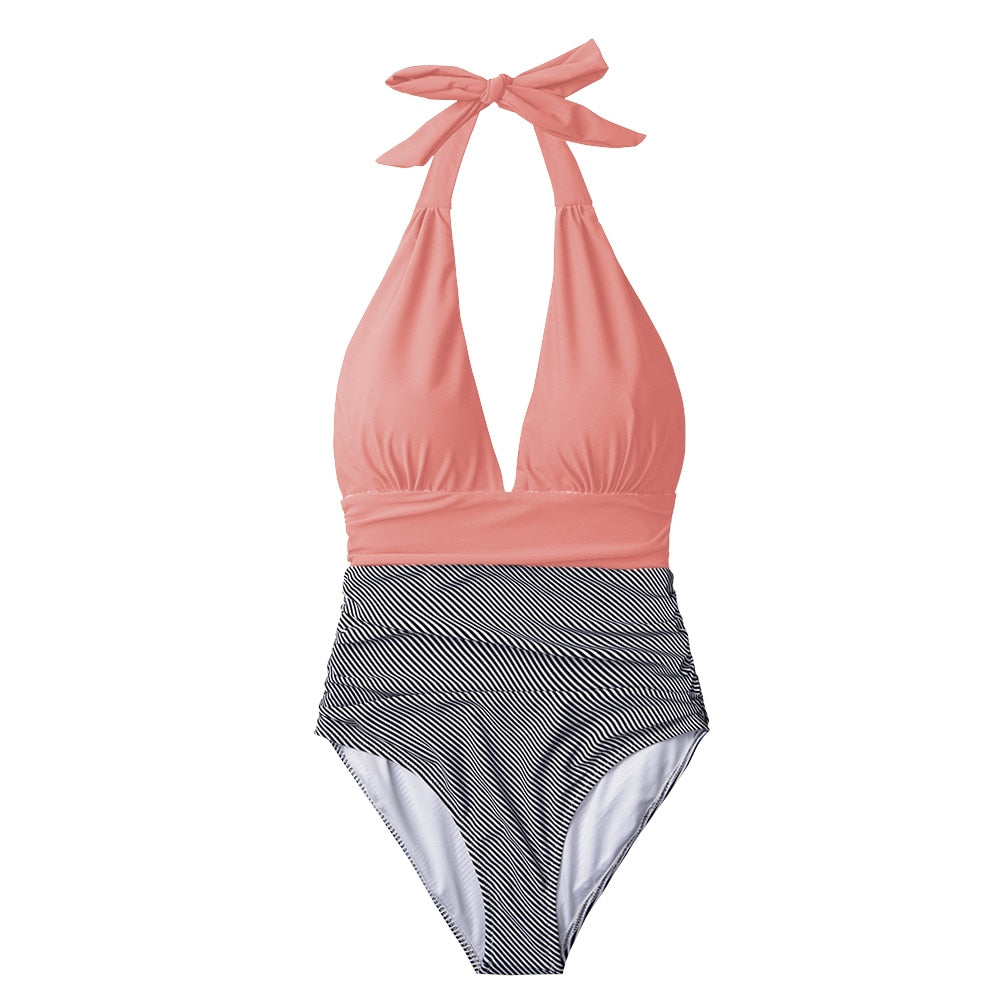 Maillot de bain 1PC décolleté plongeant - Collection été 2023