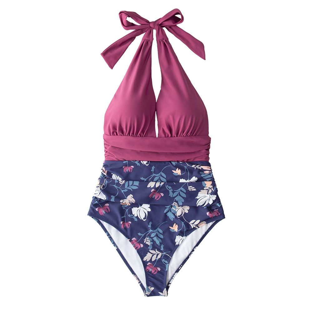 Maillot de bain 1PC décolleté plongeant - Collection été 2023