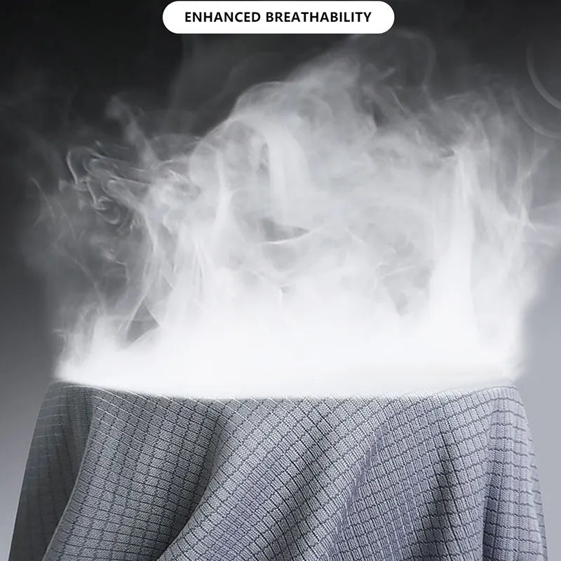 T-Shirt Homme en Soie Glacée à Manches Longues – Respirant, Séchage Rapide et Protection Solaire