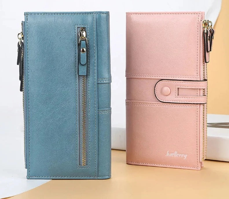 Portefeuille Long en cuir PU pour femmes