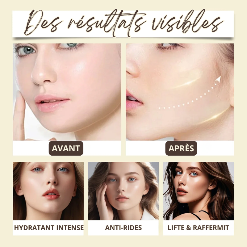 Masque Lifting Menton & Cou au Collagène OR 24K - 4 ACHETÉS = 4 OFFERTS