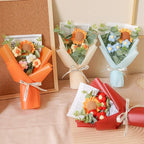 Bouquet de Fleurs en Crochet Fait Main - Idée Cadeau