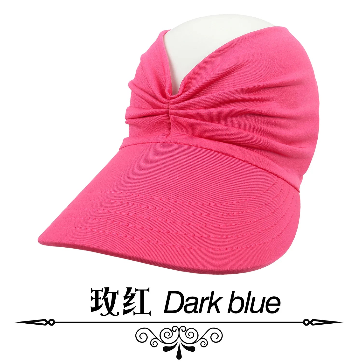 Visera de playa para mujer, protección UV, ala ancha