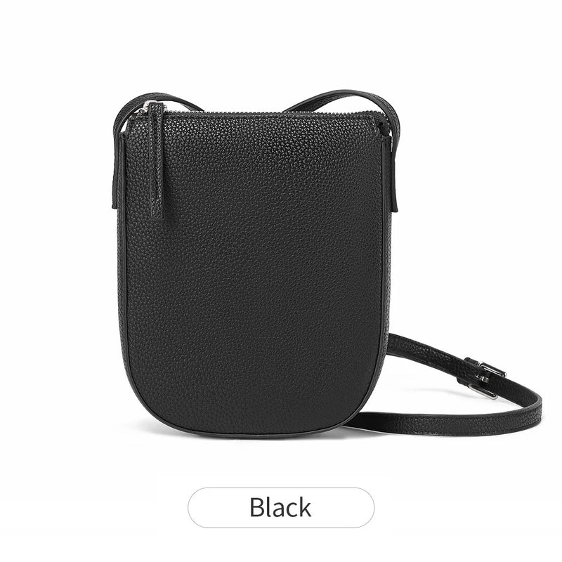 Mini Sac Bandoulière Cuir Grainé – Élégance Discrète