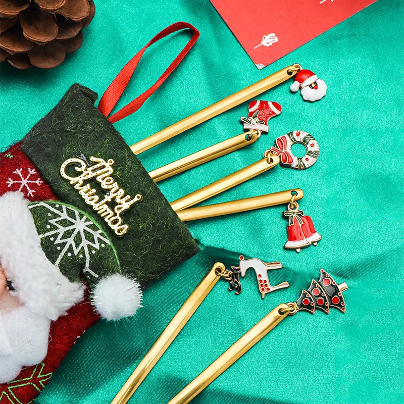 Coffret de cuillères et fourchettes à dessert - Noël