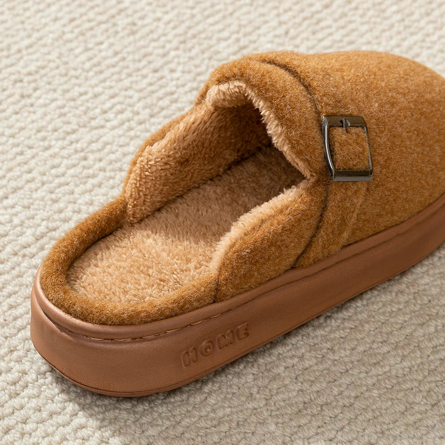 Pantoufles Mules à Sangles Chaudes & Antidérapantes - Mixte
