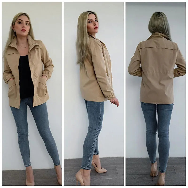 Veste coupe-vent de mi-saison cintrée - Femme