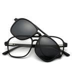 Lunettes de soleil polarisées magnétiques 6 en 1