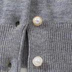 Cardigan élégant et chic avec boutons de perle