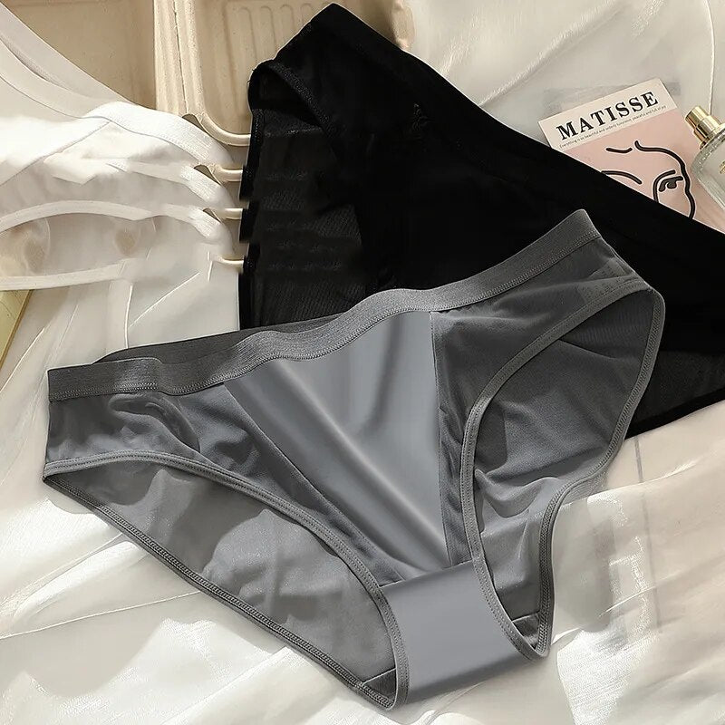 Lot de 3 culottes Soie Glacée & transparentes - Confort+
