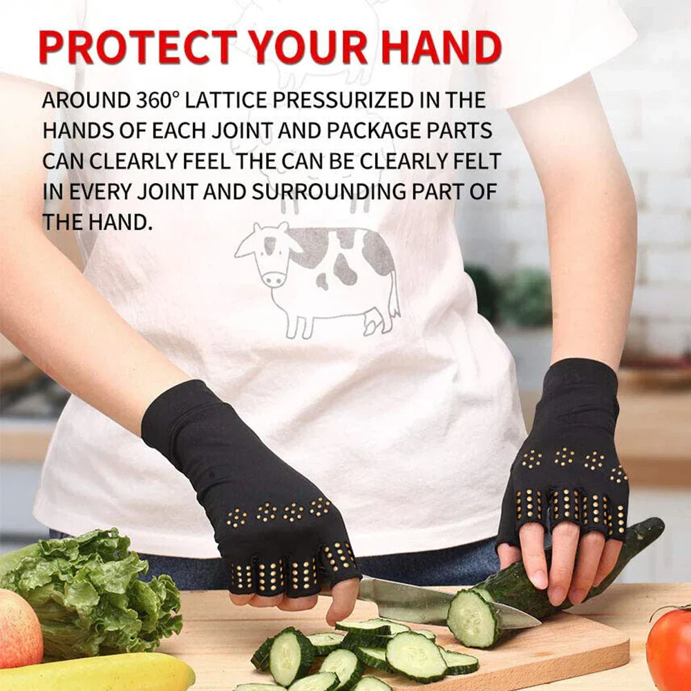 Gants Thérapeutiques Magnétiques Anti-Douleurs Articulaires