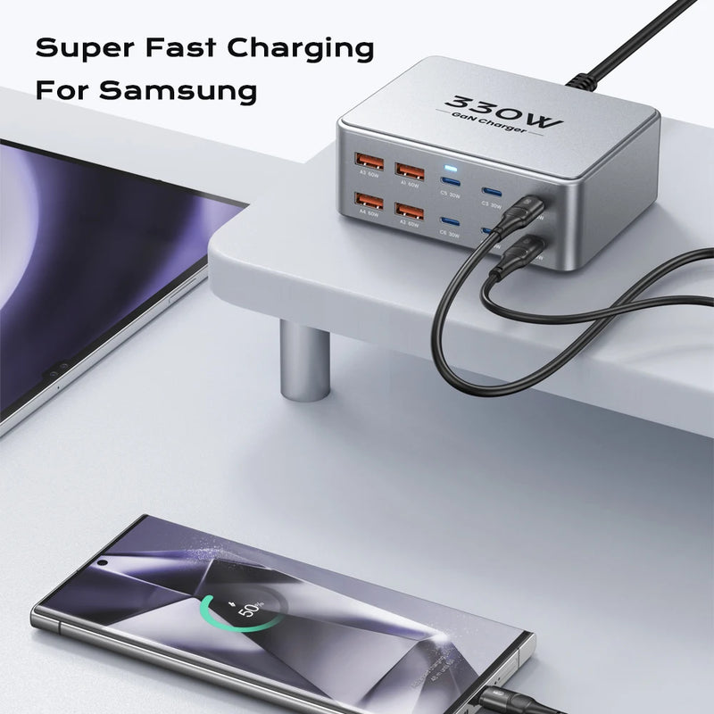 Station de Charge Ultra-Puissante 10-en-1 – 330W